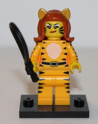 退役乐高系列 14 收藏迷你人偶 COL219 老虎女 100% 完整! — 第 1/4 张图片