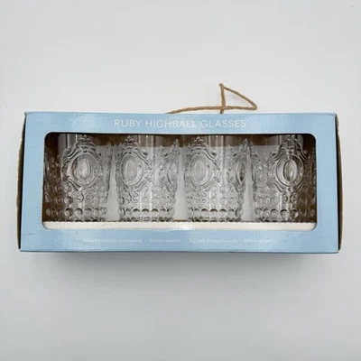 Ruby Highball Glasses Acrylic Set 4 Outdoor - Image 1 of 4