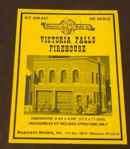 Magnuson Models 439-547 HO Victria Falls Firehouse Building Kit - Picture 1 of 4