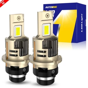 AUTOONE 2x D2S D2R LED Headlight Bulb High Low Beam HID Xenon Conversion 24000LM - Picture 1 of 9
