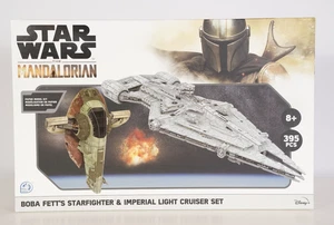 Star Wars Mandalorian SLAVE 1 & IMPERIAL LIGHT CRUISER SET PAPER MODEL Costco - Picture 1 of 15