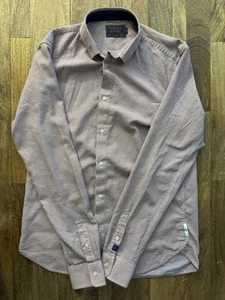 Scotch & Soda Men’s Large Micro Geo Print Button-Down Shirt 100% Cotton Slim Fit - Picture 1 of 14