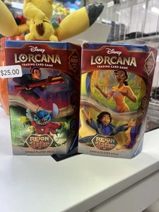 Disney Lorcana TCG Series 8 Reign of Jafar Starter Deck (Pair) - Picture 1 of 4