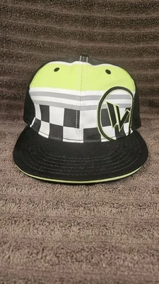 Gorra ajustable Shaun blanca juvenil SnapBack negra/blanca/verde lima, fotos de snowboard Foto 1 de 4
