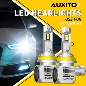 AUXITO H11 LED Headlight Kit Low Beam Bulbs Super Bright 6000K CANBUS GUARANTEE - Picture 1 of 10