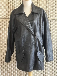 Express Women’s Avenue De L’Opera Leather Jacket Size S Thinsulate - Picture 1 of 10