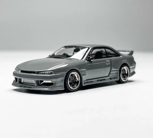 AL Tarmac 1:64 Grey VERTEX Silvia S14 Sports Model Diecast Collect Car  - Picture 1 of 8