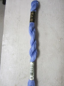 DMC Cotton Perle #3 Wisteria Blue #340 Embroidery Floss Thread 15.4 yards - Picture 1 of 3