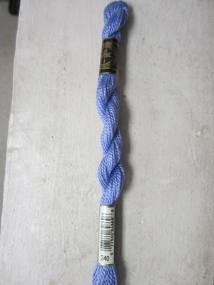 DMC Cotton Perle #3 Wisteria Blue #340 Embroidery Floss Thread  15.4 yards - Image 1 of 3