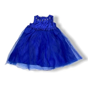 Gymboree Mädchen Kleid Größe 18-24 Monate Best in Blue Gem Tüll ärmellos Urlaub - Bild 1 von 3