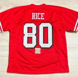 JERRY RICE #80 Autographed Signed 49ers Jersey W/ Hologram COA - Picture 1 of 7
