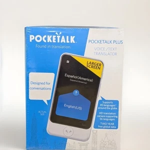 Pocketalk Plus Instant Two-Way VOICE TRANSLATOR with Camera & Image Translation - Picture 1 of 2