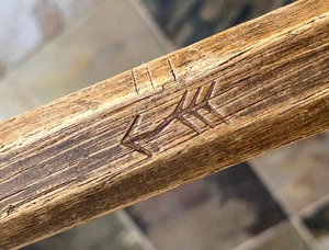 Original Crooked Arrow Wooden Lacrosse Shaft - 32.25" - Men's - Vtg Wood Stick - Picture 1 of 9