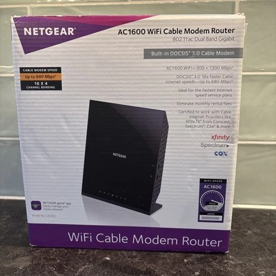 NETGEAR AC1600 ~ Router Módem Cable Wifi ~ Modelo C6250 Foto 1 de 4