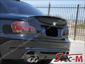 Painted 668 Black Performance Trunk Lip Spoiler For BMW E82 128i 135i 1 M Coupe - Picture 1 of 2