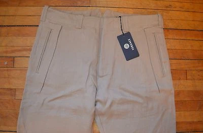 Versace Chameau Beige Ramie Robe Décontracté Minimal Modèle Pantalon S 32 48 - Photo 1/4