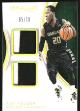 2016-17 Immaculate Coll Collegiate Imm Dual Memorabilia Prime #44 Kay Felder/10