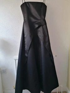 Morgan &co ladies/teenage long black dress -prom/ball gown/evening Size 7/8 uk - Picture 1 of 13