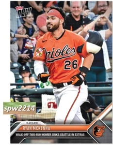 2023 Topps Now Ryan McKenna #489 Walk-Off HR - Imagen 1 de 2