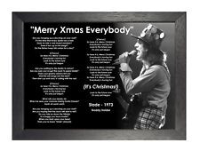 Poster Inspired By Merry Christmas Everybody Song By Slade English Rock Music