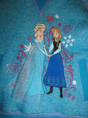 Moletom com capuz Frozen feminino tamanho 4 novo com etiquetas Disney Anna & Elsa  - Imagem 1 de 2