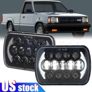 1986-1993 For Mazda B2000 B2200 B2600 Pickup Pair 7x6" Led Headlights Hi-Lo Halo - Picture 1 of 11