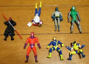 Marvel Action Figures Loose Lot (7) W/ Batman + Darth Maul + Wolverine + Storm - Picture 1 of 6
