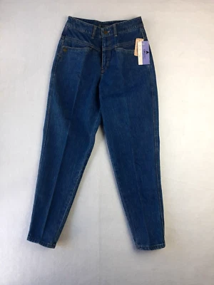 Pantalones de mezclilla LIZWEAR para mujer 8P azules vintage cintura alta pierna cónica algodón hechos en EE. UU. NUEVOS CON ETIQUETAS Foto 1 de 4