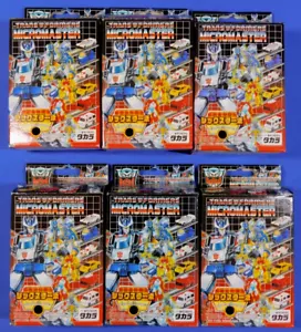 TRANSFORMERS G1 REISSUE MICROMASTER SIXTURBO COMPLETE SET OF 6 W/BOXES - Picture 1 of 7