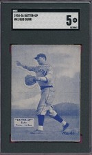 SGC 5 EX R318 GUS SUHR 1934-36 BATTER-UP #41 GRADED VINTAGE STAND-UP CLEAN TPHLC