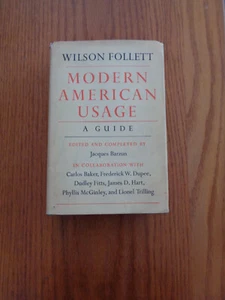 Modern American Usage by Wilson Follett 1966 (HC/DJ) - Imagen 1 de 1