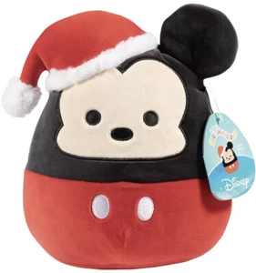 Mickey Mouse mit Nikolausmütze 8 Zoll Squishmallow Kissen Plüsch Disney Weihnachten Rarität - Bild 1 von 6