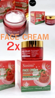 2x SASIMI Watermelon&Tomato Face Cream, facial cream, watermelon and tomato form - Image 1 of 4