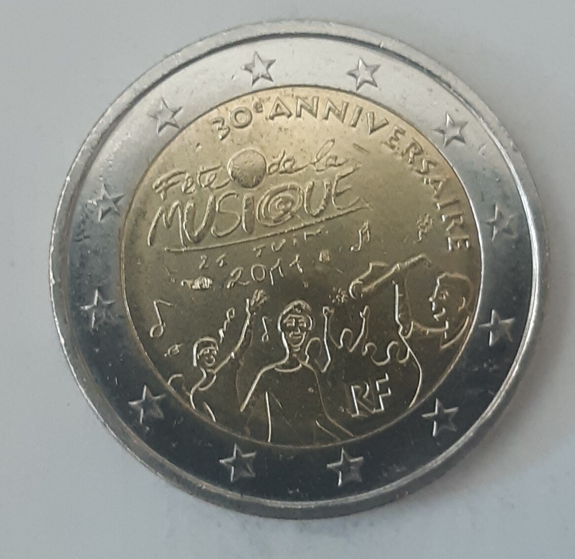 Piece 2 Euro 30 Anniversaire Fete De La Musique Valeur