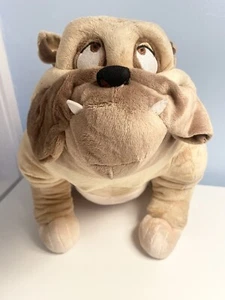 Ultra Rare - Authentic Disney Store - Bull Bull Dog Lady & The Tramp Plush Bear - Picture 1 of 8