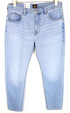 LEE Austin Men Jeans W32/L32 Regular Tapered Rider Light Blue Cotton Stretch