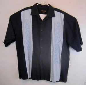 Camicia Trust USA manica corta con bottoni taglia X-Large - NERA - Foto 1 di 5