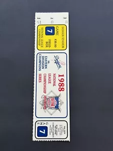 1988 NLCS Spiel 7 Los Angeles Dodgers vs New York Mets Orel Hershiser Sieg - Bild 1 von 3