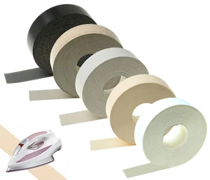 Möbelkante 40 mm mit Schmelzkleber Selbstklebende Kantenumleimer 25m Bügelkante - Bild 1 von 11