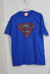 Superman Logo DC Comics Originals T-Shirt Short Sleeve Blue Size L New W/Tags - Picture 1 of 8