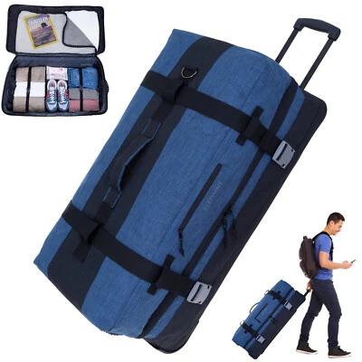 Trolley Herren Reisetrolley XXL 80cm 120L Trolly groß Elephant Travel 13032 Blau - Bild 1 von 4