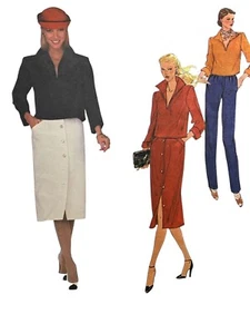 Vogue Sewing Pattern 2226 Yves Saint Laurent Sz 8 Paris Designer Skirt 70s Vtg - Picture 1 of 9