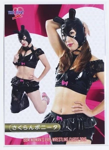 Tarjeta coleccionable Sakuran Bonita (Cherry) - 2019 BBM para mujer lucha libre profesional - Imagen 1 de 3