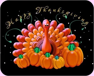 Happy Thanksgiving Turcja komputer / laptop podkładka pod mysz - Zdjęcie 1 z 1