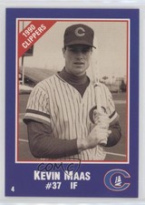 1990 Cracker Jack Columbus Clippers Police Kevin Maas #4 Rookie RC