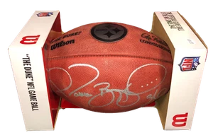 Pittsburgh Steelers Jerome Bettis Signed LE Carbon Fiber NFL Football JSA W COA - Picture 1 of 1