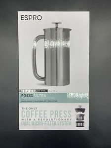 ESPRO P7 Stainless Steel French Press Dual Filter 32oz Polished Brand New In Box - Picture 1 of 4