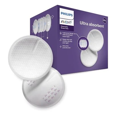 Philips Avent Einweg-Stilleinlagen, Ultra-Komfort und Sicherheit, 60 Stück, weiß - Bild 1 von 4