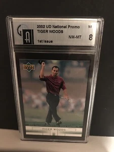 2002 Upper Deck Card #11 Tiger Woods “National Promo” Graded GAI 8 NM-MT - Picture 1 of 2