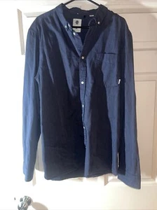 Element Shirt Mens Extra Large Blue Long Sleeve Button Up - Picture 1 of 4